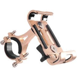 Mobigear Alloy Fixing Telefoonhouder Fiets / Motor Fietsstuur Bevestiging Klem Universeel - Goud