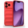 Mobigear Bumpy iPhone 18 Pro Max Hoesje Flexibel TPU Backcover - Rood