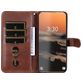 Mobigear Zipper Samsung Galaxy S23 Ultra Hoesje Bookcase Portemonnee - Bruin