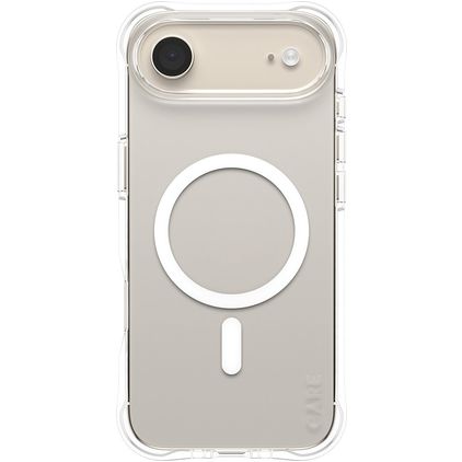 CARE by PanzerGlass Fashionable Doorzichtig iPhone Air Siliconen MagSafe Hoesje Backcover - Transparant