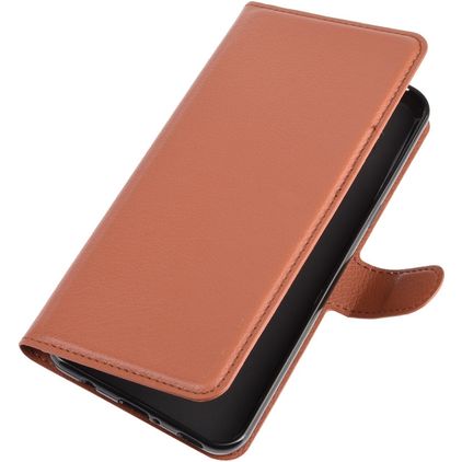 Mobigear Classic LG V60 ThinQ Hoesje Bookcase Portemonnee - Cognac