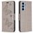 Mobigear Butterfly Samsung Galaxy A54 Hoesje Bookcase Portemonnee - Grijs