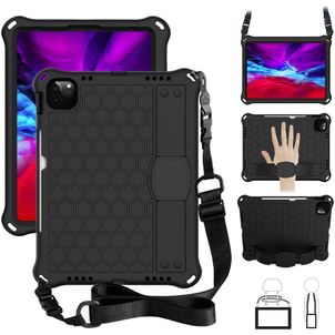 Mobigear HexStrap iPad Pro 11 Inch (2025) Hoes EVA Schuim Backcover + Schouderband - Zwart