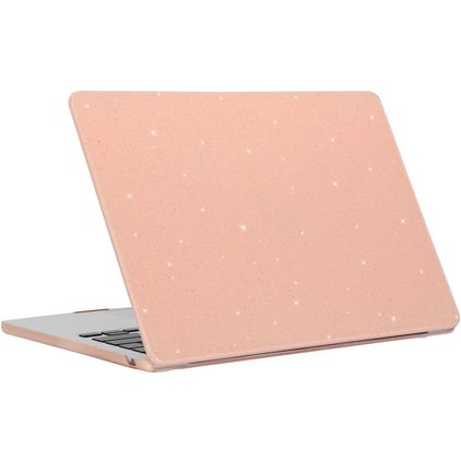 Mobigear Sparkling Cream MacBook Pro 13 Inch (2016-2023) Hoes Hardshell Laptopcover MacBook Case - Roze - Model A1706 / A1708 / A1989 / A2159 / A2289 / A2251 / A2338