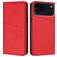 Mobigear Frosted Flip iPhone 17 Pro Max Hoesje Bookcase Portemonnee - Rood