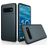 Mobigear Card Samsung Galaxy S10 Hoesje Hardcase Backcover Shockproof met Pasjeshouder - Marineblauw
