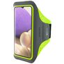Mobiparts Comfort Fit Telefoonhouder Hardlopen Samsung Galaxy A32 5G Sport Hoesje Neopreen Sportarmband - Neon Green