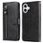 Mobigear Zipper iPhone 17 Hoesje Bookcase Portemonnee - Zwart
