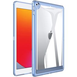 Mobigear Crystal iPad 7 (2019) Hardcase Backcover - Transparant / Blauw