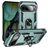 Mobigear Armor Ring Google Pixel 9 Hoesje Hardcase Backcover Shockproof met Ringhouder - Groen