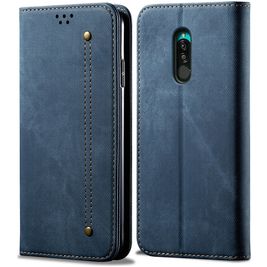 Mobigear Denim Slim Xiaomi Redmi 8 Hoesje Bookcase Portemonnee - Blauw