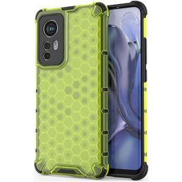Mobigear Honeycomb Xiaomi 12 Hoesje Hardcase Backcover Shockproof - Groen