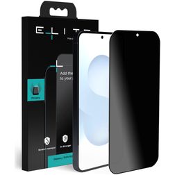 Elite Samsung Galaxy S24 Glazen Screenprotector Privacy - Case Friendly - Zwart