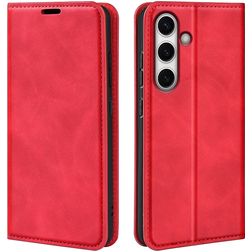 Mobigear Retro Slim Samsung Galaxy S24 FE Hoesje Bookcase Portemonnee - Rood