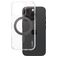 CARE by PanzerGlass Kickstand iPhone 16 Pro MagSafe Hoesje Hardcase Backcover met Standaard - Transparant / Zwart