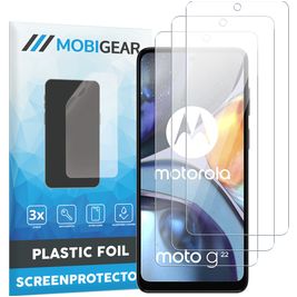 Mobigear Motorola Moto G22 Screenprotector Folie - Case Friendly (3-Pack)
