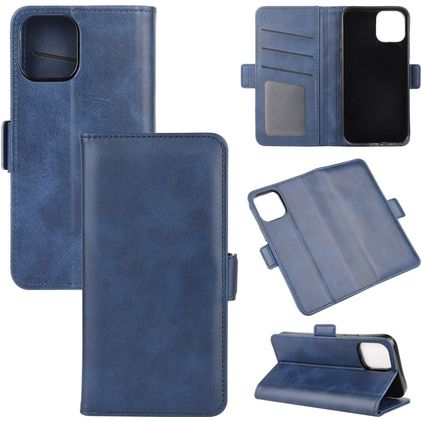 Mobigear Slim Magnet iPhone 12 Pro Max Hoesje Bookcase Portemonnee - Blauw