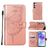 Mobigear Butterfly Samsung Galaxy A55 Hoesje Bookcase Portemonnee - Roségoud
