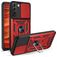 Mobigear Armor Ring Cam Slide Samsung Galaxy S22 Hoesje Hardcase Backcover Shockproof met Ringhouder en Camera Slider - Rood