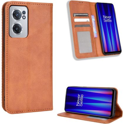 Mobigear Sensation OnePlus Nord CE 2 Hoesje Bookcase Portemonnee - Bruin