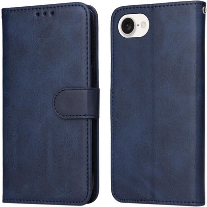 Mobigear Wallet iPhone 16e Hoesje Bookcase Portemonnee - Blauw