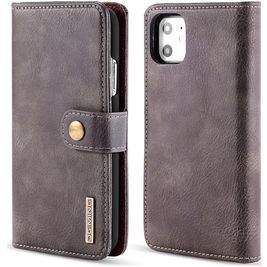 Mobigear Snap Button iPhone 11 Hoesje Uitneembare 2in1 Bookcase Portemonnee - Zwart
