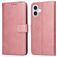 Mobigear Wallet iPhone 17 Hoesje Bookcase Portemonnee - Roségoud