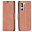 Mobigear Excellent Samsung Galaxy S24 Hoesje Bookcase Portemonnee - Bruin