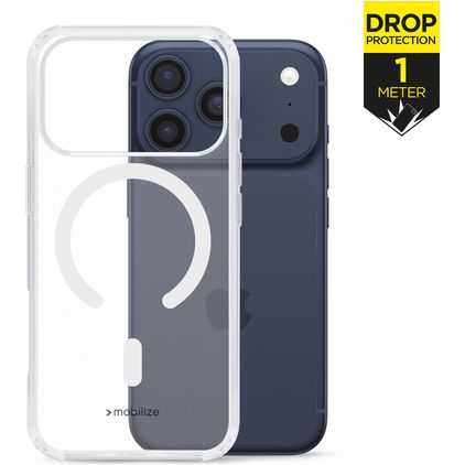 Mobilize Naked Protection Doorzichtig iPhone 17 Pro MagSafe Hoesje Hardcase Backcover Shockproof - Transparant