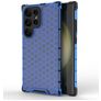 Mobigear Honeycomb Samsung Galaxy S24 Ultra Hoesje Hardcase Backcover Shockproof - Blauw