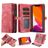Caseme 008 iPhone 11 Pro Max Hoesje Uitneembare 2in1 Bookcase Portemonnee - Rood