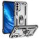 Mobigear Armor Ring Samsung Galaxy M23 Hoesje Hardcase Backcover Shockproof met Ringhouder - Zilver