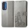 Mobigear Clover Motorola Edge (2021) Hoesje Bookcase Portemonnee - Grijs