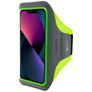 Mobiparts Comfort Fit Telefoonhouder Hardlopen iPhone 13 Mini Sport Hoesje Neopreen Sportarmband - Neon Green
