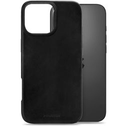 Mobilize Premium iPhone 16 Pro Max MagSafe Hoesje Echt Leer Backcover - Zwart