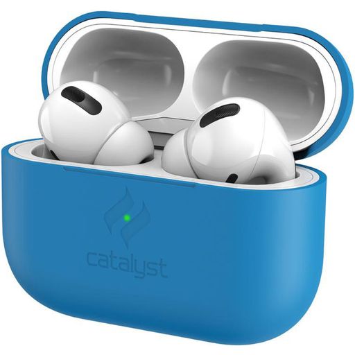 Catalyst Slim Apple AirPods Pro 1 Hoesje Flexibel Siliconen - Neon Blue