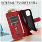 Mobigear Zipper iPhone 17 Hoesje Bookcase Portemonnee - Rood