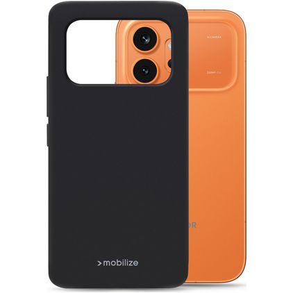 Mobilize Rubber Gelly Honor 600 Smart Hoesje Flexibel TPU Backcover - Zwart