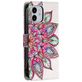 Mobigear Design iPhone 12 Hoesje Bookcase Portemonnee - Mandala