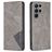 Mobigear Rhombus Slim Samsung Galaxy S24 Ultra Hoesje Bookcase - Grijs