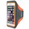 Mobiparts Comfort Fit Telefoonhouder Hardlopen iPhone 8 Sport Hoesje Neopreen Sportarmband - Neon Orange