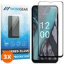 Mobigear Premium Nokia C22 Glazen Screenprotector - Case Friendly - Zwart (3-Pack)