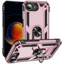 Mobigear Armor Ring iPhone 16e Hoesje Hardcase Backcover Shockproof met Ringhouder - Roségoud