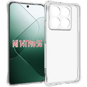Mobigear Basics Doorzichtig Xiaomi 14T Pro Hoesje Flexibel TPU Backcover - Transparant
