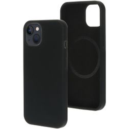 Mobiparts iPhone 13 Siliconen MagSafe Hoesje Backcover - Zwart