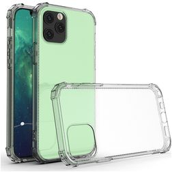 Mobigear Cushion Doorzichtig iPhone 12 Hoesje Flexibel TPU Backcover Shockproof - Transparant