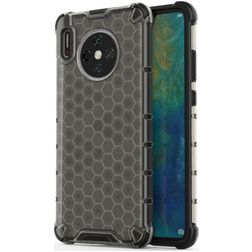 Mobigear Honeycomb Huawei Mate 30 Hoesje Hardcase Backcover Shockproof - Grijs
