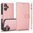 Mobigear Wallet iPhone 16 Hoesje Uitneembare 2in1 Bookcase Portemonnee - Roségoud