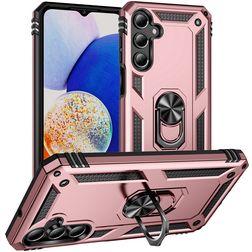 Mobigear Armor ring Samsung Galaxy A16 Hoesje Hardcase Backcover Shockproof met Ringhouder - Roségoud