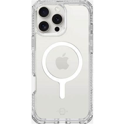 ITSKINS Level 2 HybridMagClear R Doorzichtig iPhone 16 Pro Max MagSafe Hoesje Hardcase Backcover Shockproof - Transparant